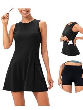 Women’s Tennis Dress Workout Exercise Mini with Boy Shorts XS NW…